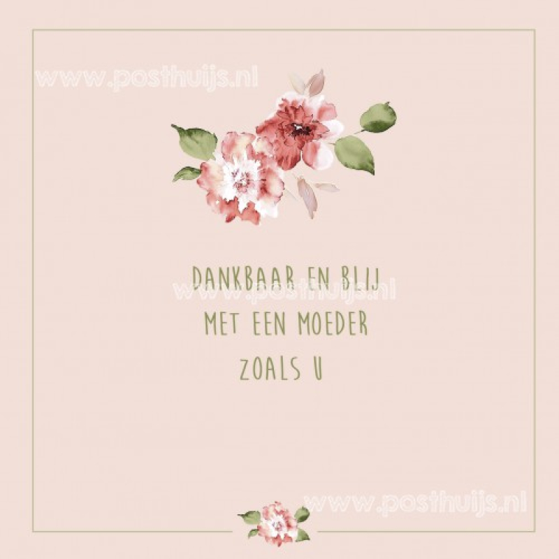 Fotokaart | Dankbaar en blij moeder